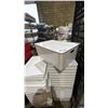 Image 2 : COLLECTION OF PLASTIC STORAGE TOTES WITH LIDS