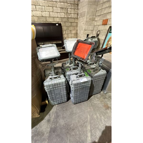 (8) PORTABLE WORK LIGHTS *NO BATTERIES*