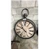 Image 1 : LARGE OVERSIZED NOVELTY BATTERY OPERATED POCKET WATCH WALL CLOCK: APPROX. 32" DIAMETER