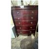 Image 1 : LARGE SOMERTON WOOD 5-DRAWER DRESSER: APPROX. 60"T X 40"W X 19"D