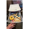 Image 2 : 7-DRAWER PLASTIC STORAGE CART & CONTENTS: