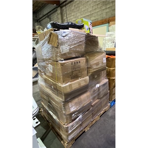 PALLET OF ASSORTED MERCHANDISE: CELL CURING UV LAMPS, MEMORY FOAM SEAT CUSHIONS & MORE