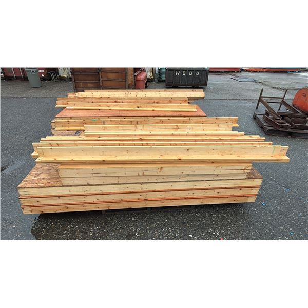 PALLET OF ASSORTED WOOD SHELVING UNITS - ASSEMBLY REQUIRED *MUST TAKE ALL ON PALLET*