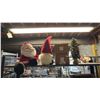Image 1 : SHELF OF ASSORTED CHRISTMAS DECOR: PLUSH SANTA, CHRISTMAS GNOME, NUTCRACKER STOCKING HOOKS & MORE