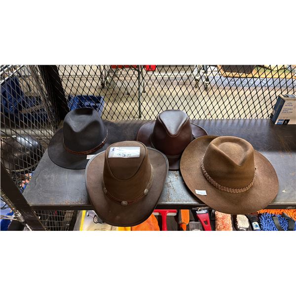 (4) ASSORTED COWBOY HATS