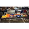 Image 1 : SHELF OF ASSORTED DUSTERS, WASH MITT, ICE SCRAPER, MICROFIBER TOWELS & MORE