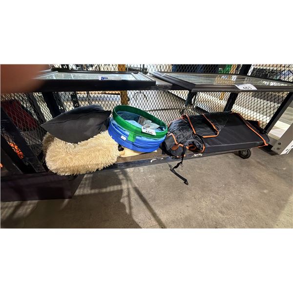 PET BED, DVARGMAS PLAY TUNNEL, DOG CAR SET COVER & MORE