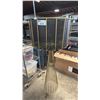 Image 1 : LARGE MODERN WIRE BOWL FLOOR LAMP: 59" TALL WITH A 25.5" DIAMTER X 15"T METAL SHADE