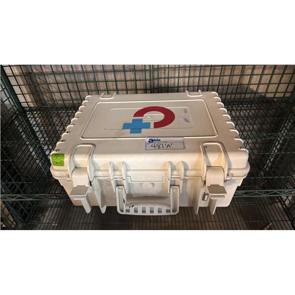 12-CHANNEL ELECTROCARDIOGRAPH MACHINE IN HARD CASE (SET DEC)