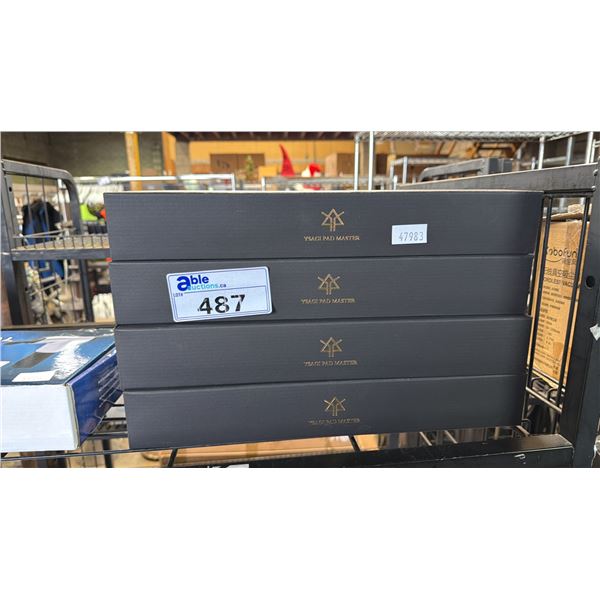 *NEW IN BOX* (4) YSAGI PAD MASTER NON SLIP BLACK DESK PADS (35.4" X 17")