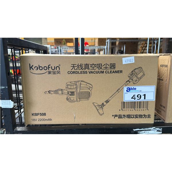 *NEW IN BOX* KOBOFUN  KBF508 CORDLESS VACUUM CLEANER