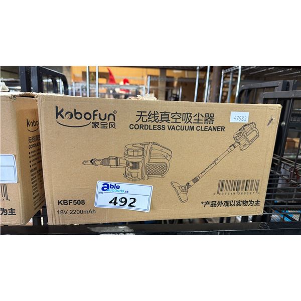 *NEW IN BOX* KOBOFUN  KBF508 CORDLESS VACUUM CLEANER
