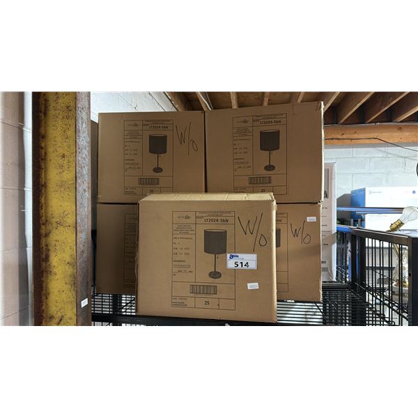 (5) TABLE LAMPS WITH SHADES