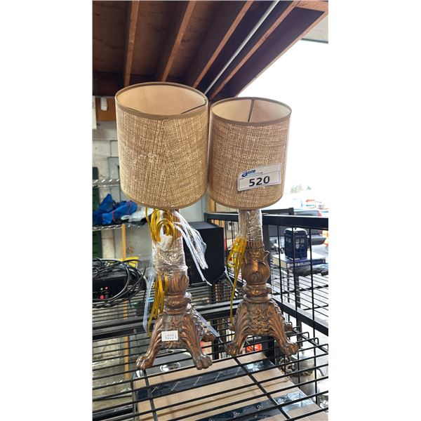 PAIR OF VINTAGE-STYLE DESK LAMPS