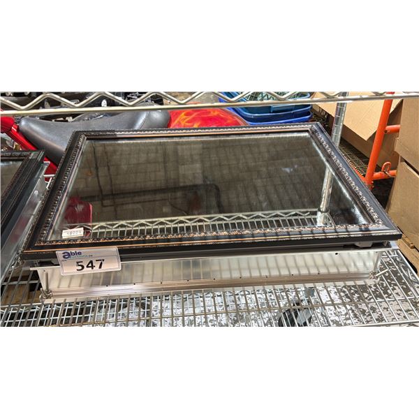 WALL HANGING BATHROOM MEDICINE CABINET WITH FRAMED MIRROR: 26"T X 20"W X 5"D