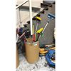 Image 1 : BIN OF ASSORTED BROOMS