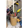 Image 2 : BIN OF ASSORTED BROOMS