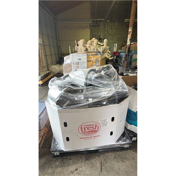 PALLET OF ASSORTED VACUUMS *WORKING CONDITION UNKNOWN/MAY BE MISSING PARTS AND OR PIECES/MUST TAKE