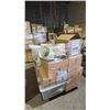 Image 1 : PALLET OF ASSORTED SET DEC LAMPS & SHELVES: *MUST TAKE ALL ON PALLET*