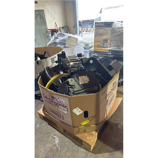 PALLET OF ASSORTED VACCUMS *WORKING CONDITION UNKOWN/MAY BE MISSING PARTS AND OR PIECES/