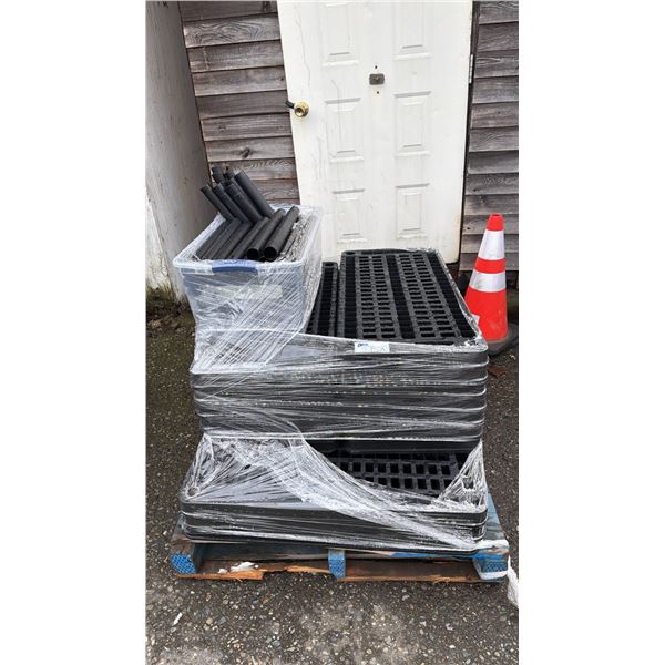 PALLET OF PLASTIC RACKS *MUST TAKE ALL ON PALLET*