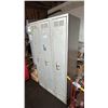 Image 3 : BANK OF 3 VINTAGE METAL LOCKERS