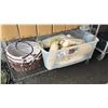 Image 1 : TOTE OF BOAT FENDER BUMPERS & (4) WICKER BASKETS