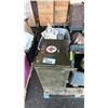 Image 2 : PALLET OF COPPER BOWLS, VINTAGE MILITARY FIRST AID BOX, HUB CAPS & MORE