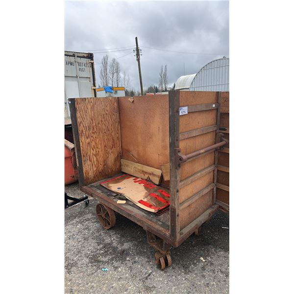 INDUSTRIAL WOOD CART