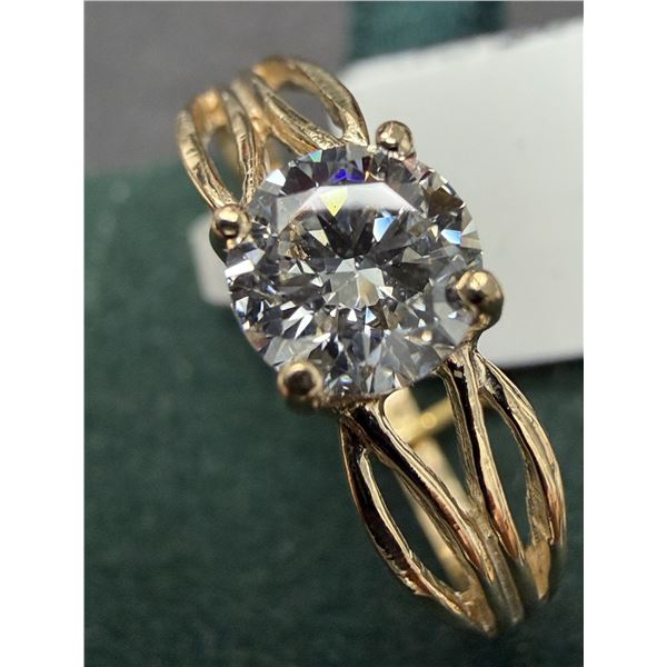 10K (1.45G), LAB DIAMOND (0.55CT)RING SIZE 5, APPRAISED INSURANCE VALUE $2500