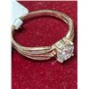 Image 2 : 10K(1.45G), LAB DIAMOND (0.55CT) RING SIZE 4.75 APPRAISED INSURANCE VALUE $2500