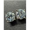 Image 1 : 10K LAB DIAMOND (2.04CT)EARRINGS SLIGHT BLUE HUE, APPRAISED INSURANCE VALUE $2000