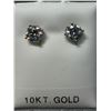 Image 2 : 10K LAB DIAMOND (2.04CT)EARRINGS SLIGHT BLUE HUE, APPRAISED INSURANCE VALUE $2000