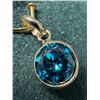 Image 1 : 10K LAB BLUE DIAMOND (1.05CT) PENDANT SUGGESTED RETAIL VALUE $1600