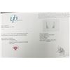 Image 2 : 10K(0.4G), MOISSANITE (0.9CT)EARRINGS, APPRAISED INSURANCE VALUE $900