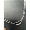 Image 2 : SILVER (7.2G)24"  CHAIN, RHODIUM PLATED, SUGGESTED RETAIL VALUE $400