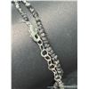 Image 2 : NATURAL BLACK DIAMOND (~15CT) 17 " NECKLACE, UNCUT BEADS, S/S CLASP