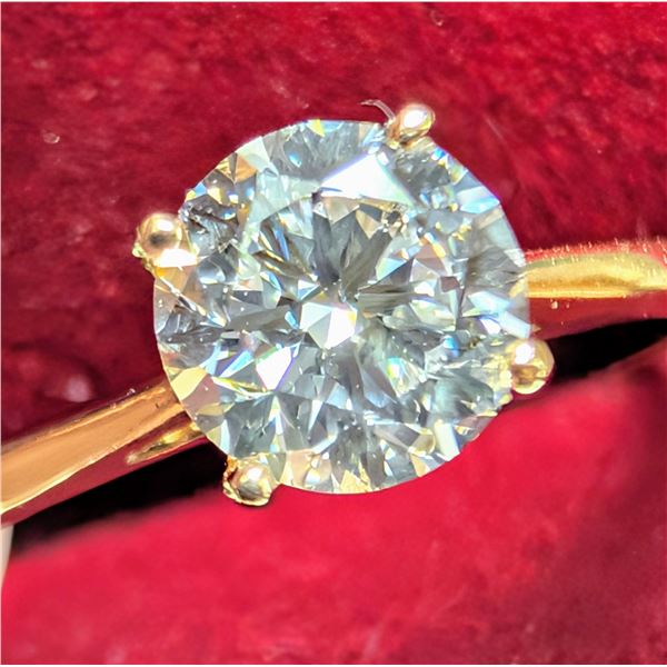 10K(1.3G), LAB DIAMOND (0.7CT)RING (SIZE 6.75) APPRAISED INSURANCE VALUE $2000