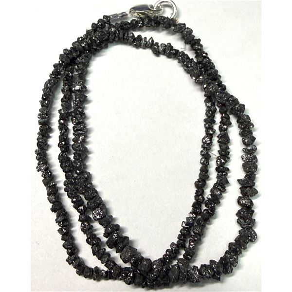 NATURAL DIAMOND ROUGH BEADS 18" (14.57CT)NECKLACE, SUGGESTED RETAIL VALUE $400
