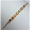 Image 2 : SILVER(1.63G), GENUINE GEMSTONE BRACELET