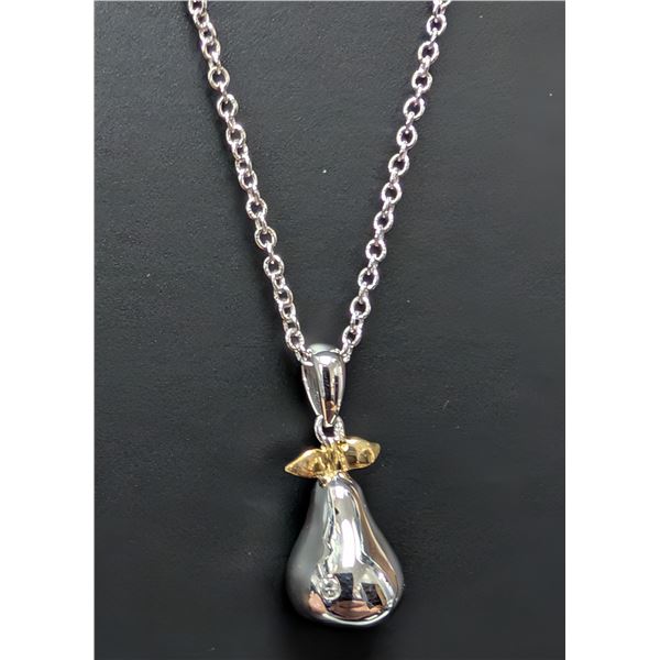 SILVER(4.08G), DIAMOND (0.6CT) NECKLACE