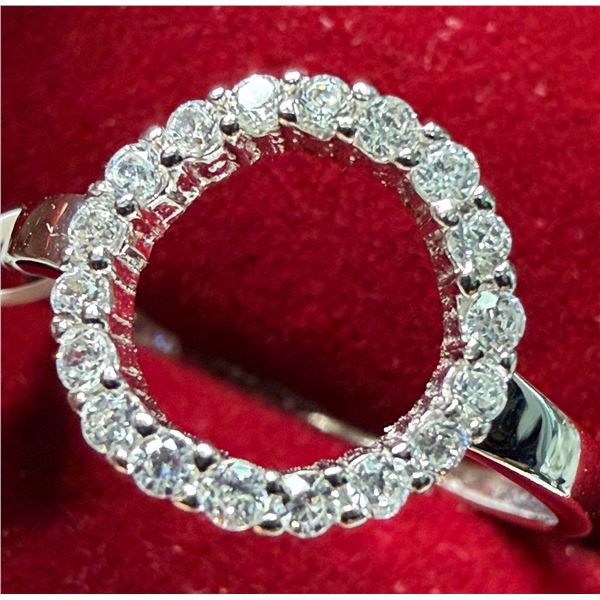 10K(1.5G), NATURAL DIAMOND (0.25CT)RING, SIZE 8, APPRAISED INSURANCE VALUE $2500