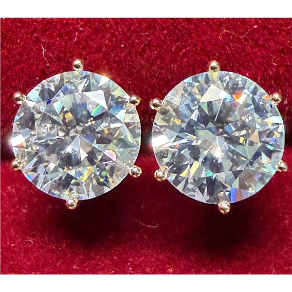 14K(0.53G), LAB DIAMOND (1CT) EARRINGS, APPRAISED INSURANCE VALUE $1175