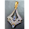 Image 1 : SILVER(2.65G), TANZANITE (1.45CT), CZ (0.2CT) PENDANT, SUGGESTED RETAIL VALUE $200