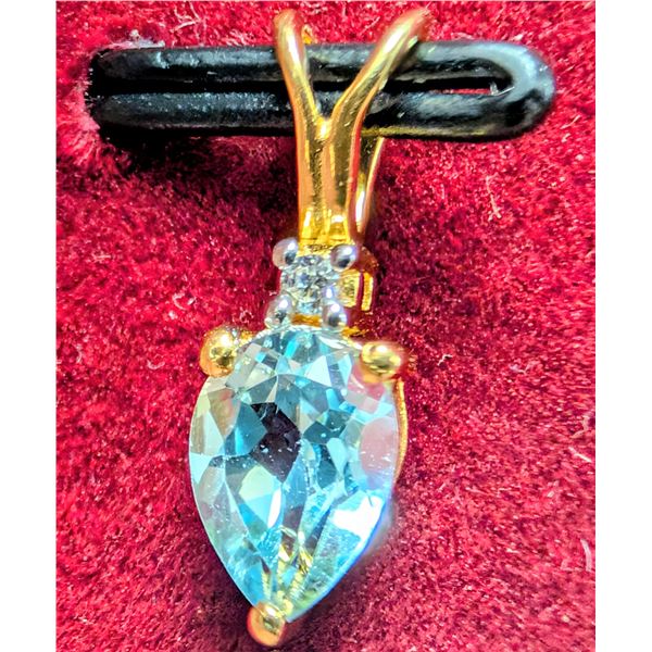 SILVER BLUE TOPAZ (APP 1CT) PENDANT