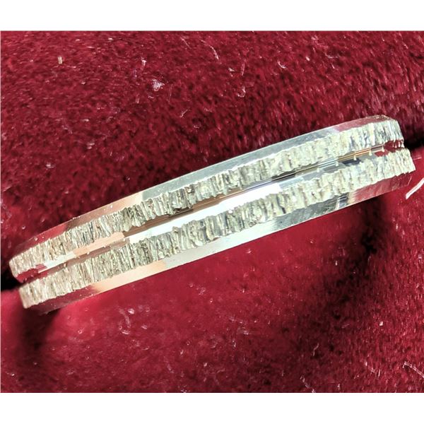 SILVER(2.83G), 4MM TEXTURED BAND RING