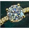 Image 2 : 10K(1.77G), LAB DIAMOND (1.1+0.08CT) RING (SIZE 6) APPRAISED INSURANCE VALUE $2100