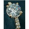 Image 3 : 10K(1.77G), LAB DIAMOND (1.1+0.08CT) RING (SIZE 6) APPRAISED INSURANCE VALUE $2100