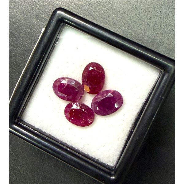 NATURAL RUBIES 5X7MM (4CT) GEMSTONE, SUGGESTED RETAIL VALUE $300