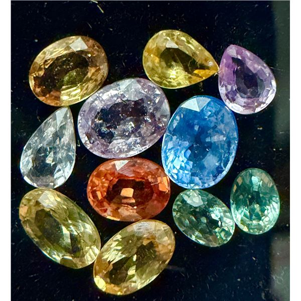 ASSORTED FANCY COLOR SAPPHIRE (APPCT) GEMSTONE, SUGGESTED RETAIL VALUE $200